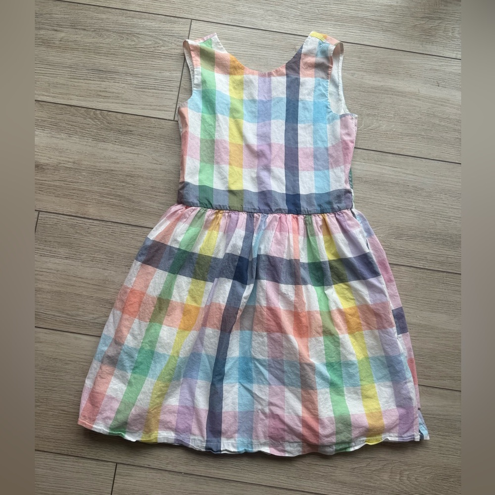 Gap Kids Gingham Checkered Dress Size 14-16 xxl Lined with Invisible Zipper